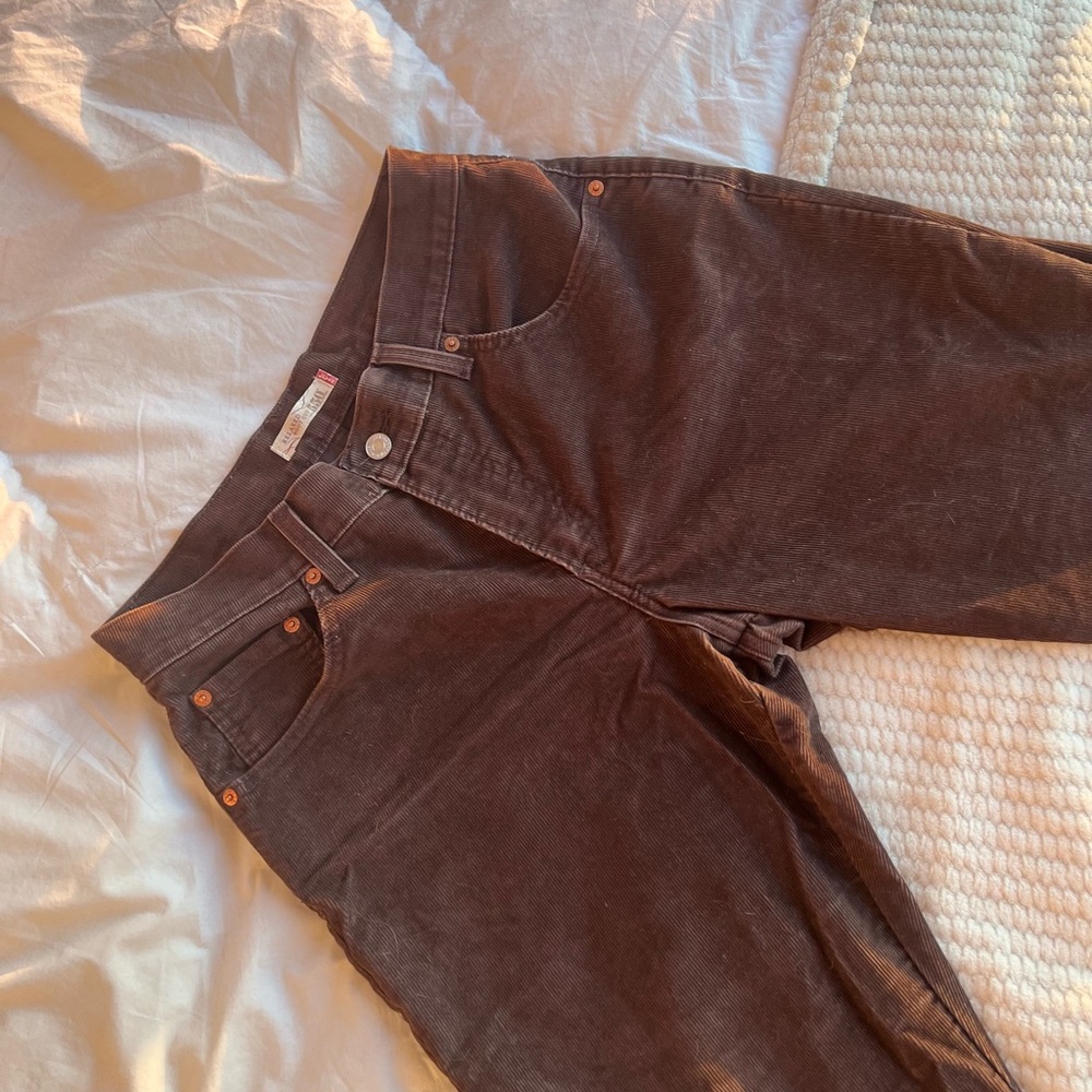 Vintage LEVIS brown corduroy pants - Picture 6 of 7